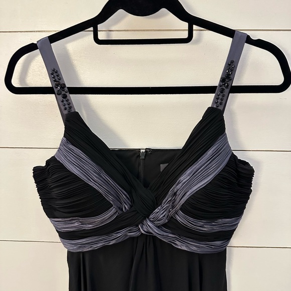 Y2K Vintage black babydoll Dressbarn midi prom party woman evening dress 10 - Picture 4 of 14